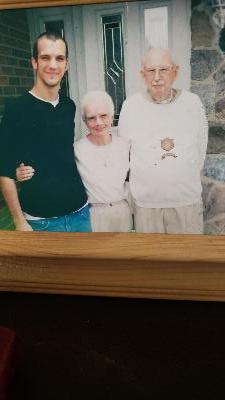 Mom with husband, Gordon, and grandson, Brodie