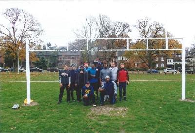 Juan with The Young Offenders football team
