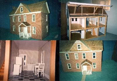 Some of Al's fine craftsmanship - doll houses